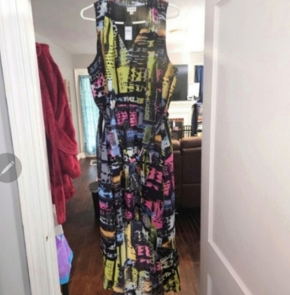 NWT AVENUE multicolor dress size 18 - Picture 2 of 5